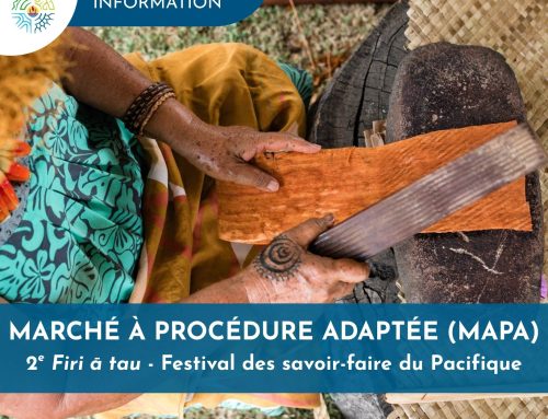 Marché à procédure adaptée (MAPA) alloti : 2e Firi ā tau – Festival des savoir-faire du Pacifique du 26 juillet au 7 août 2027