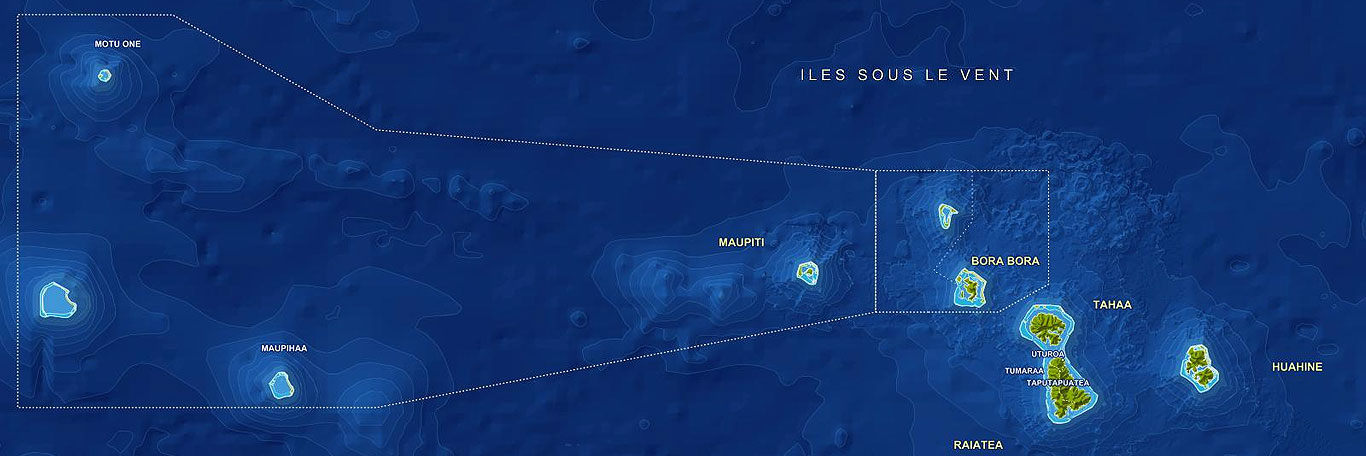Situation geographique des iles sous le vent