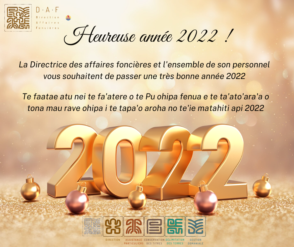 BONNE ANNÉE 2022 !