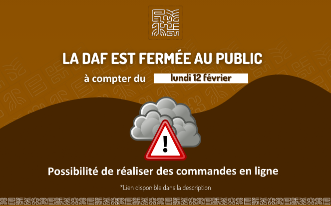 FERMETURE DES LOCAUX AU PUBLIC POUR CAUSE D'INTEMPERIES