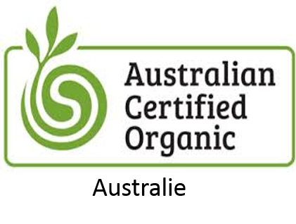 Logo de la certification "produit issus de l'agriculture biologique" d'australie.