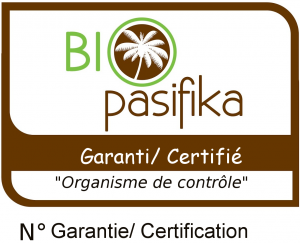 Logo de garanti Bio pasifika.