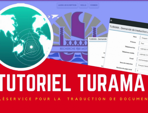 Tutoriel du téléservice Turama