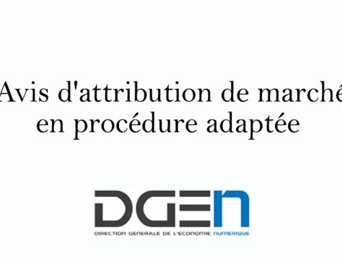 DGEN – Avis d&rsquo;attribution de marché en procédure adaptée