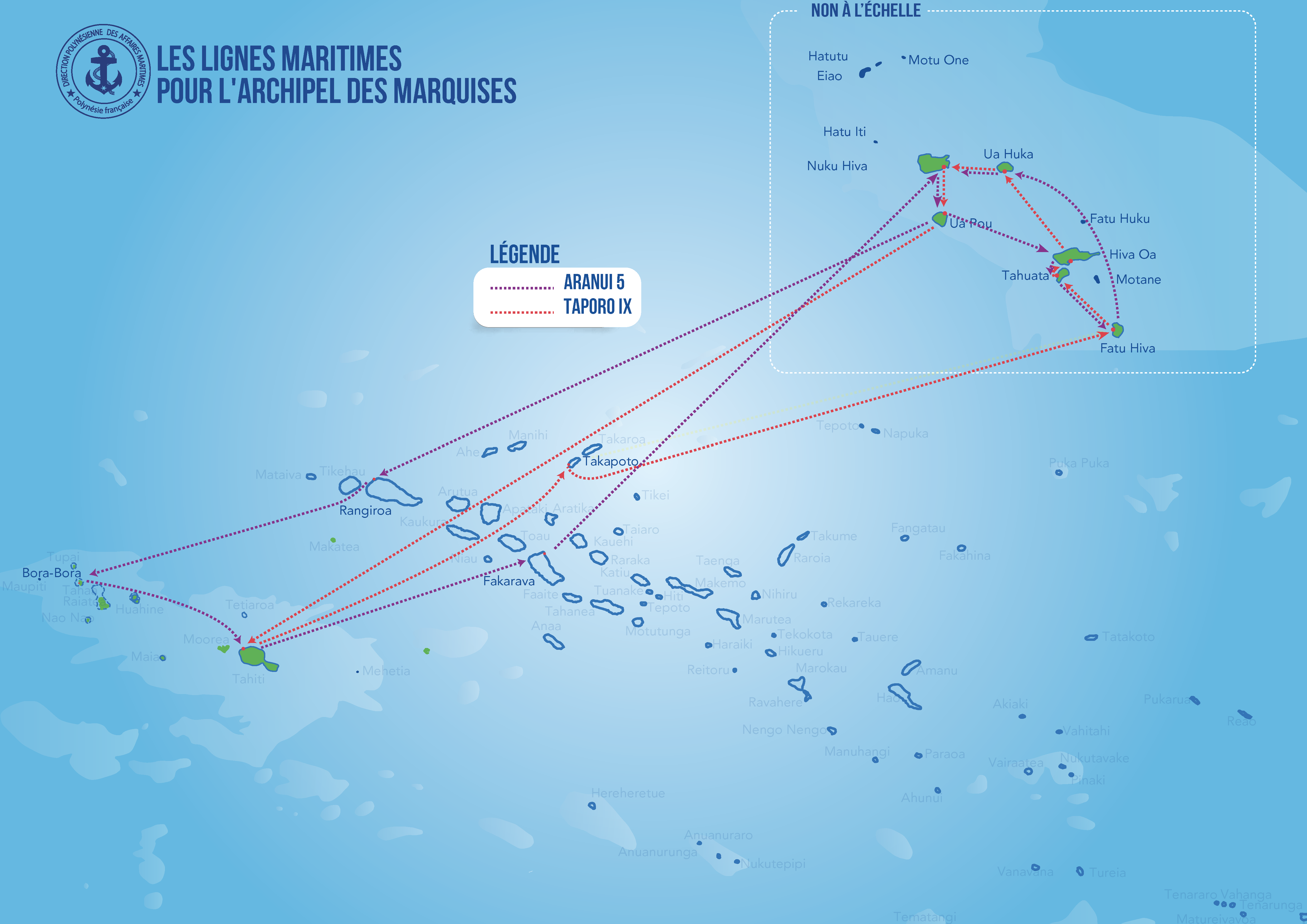 Departs Des Navires De Tahiti Vers Les Archipels Dpam