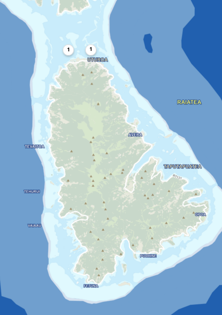 Yatch zones de mouillage Raiatea