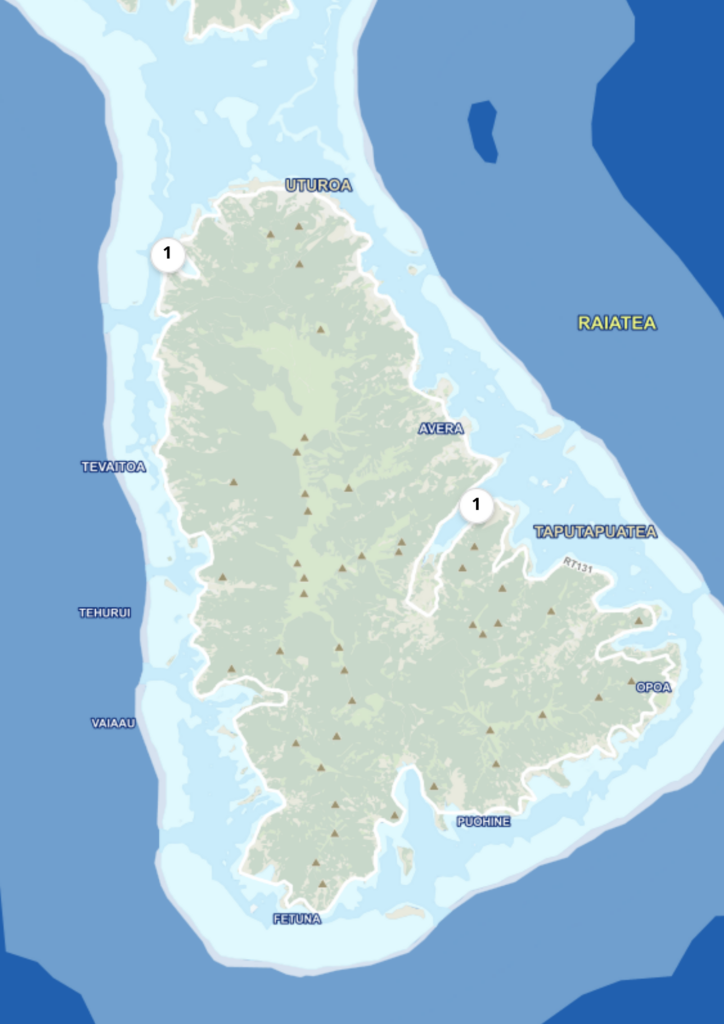 Yatch et croisière zones de mouillage Raiatea