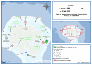 Zones de mouillage Taha'a