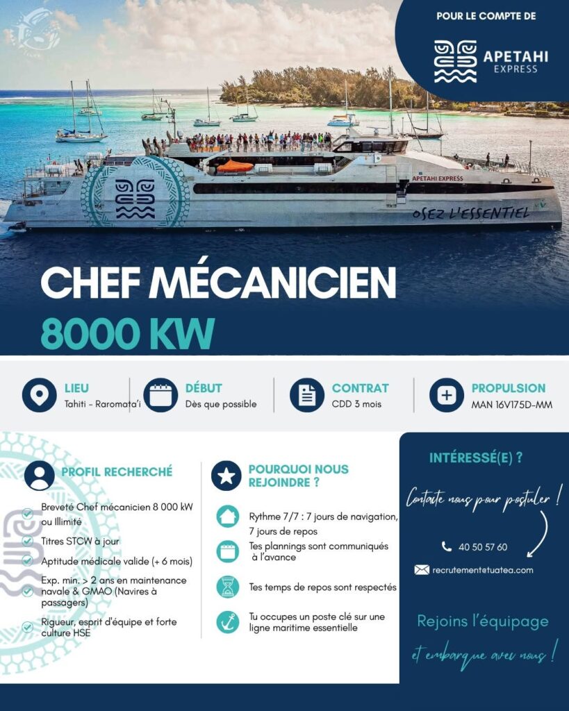 AE Recrutement Chef Meca 8000