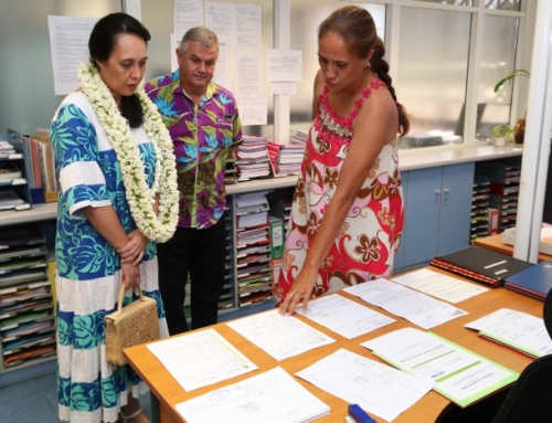 Visite du SIPF par la ministre Tea Frogier