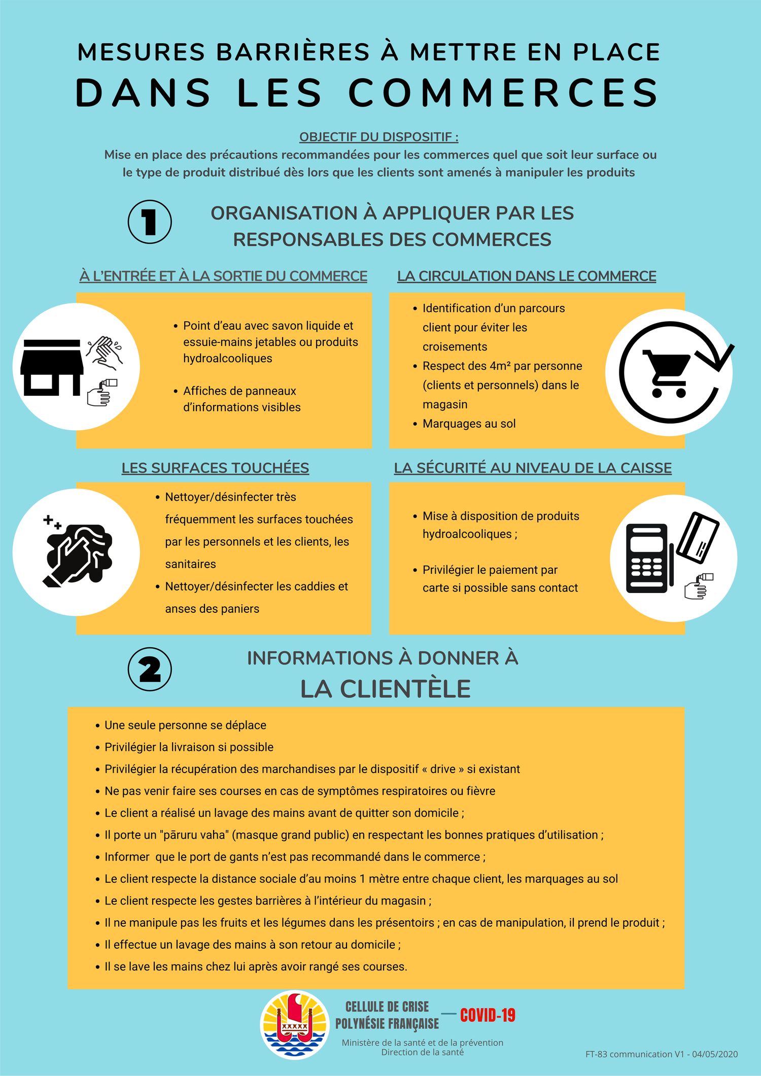 Fiche Les mesures barrières à mettre en place dans les commerces