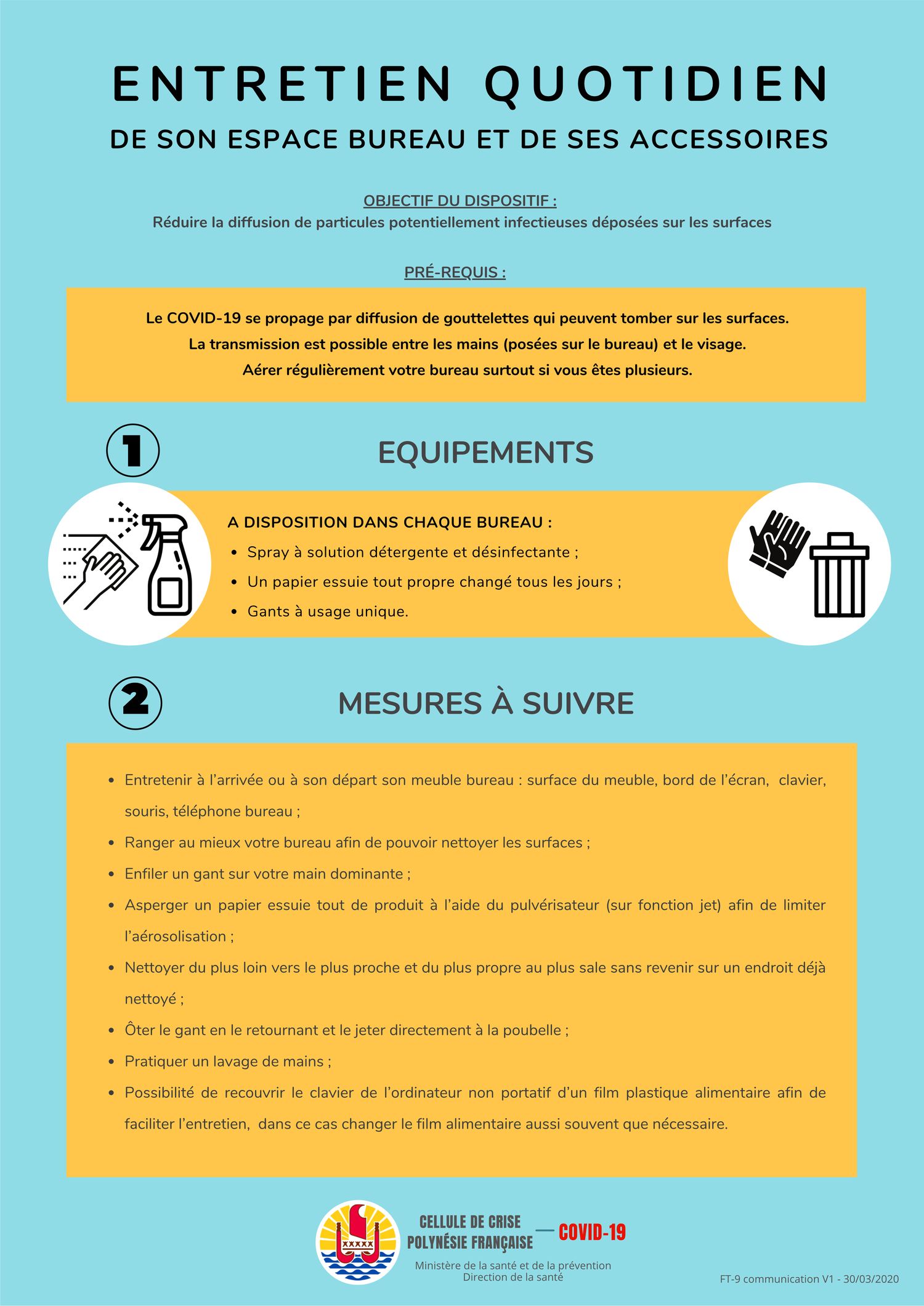 Fiche Entretien quotidien de son espace bureau et de ses accessoires