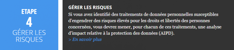 RGPD étape 4/6 : GÉRER LES RISQUES