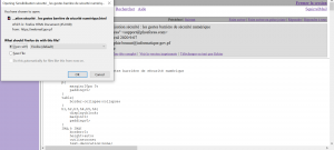 Visuel ouvrir un mail de webmail dans son navigateur