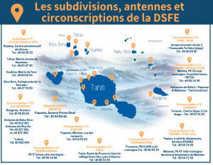 Carte des antennes de la DSFE